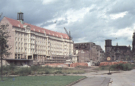 Blick zur Schlossruine, Aufbau Westseite Altmarkt